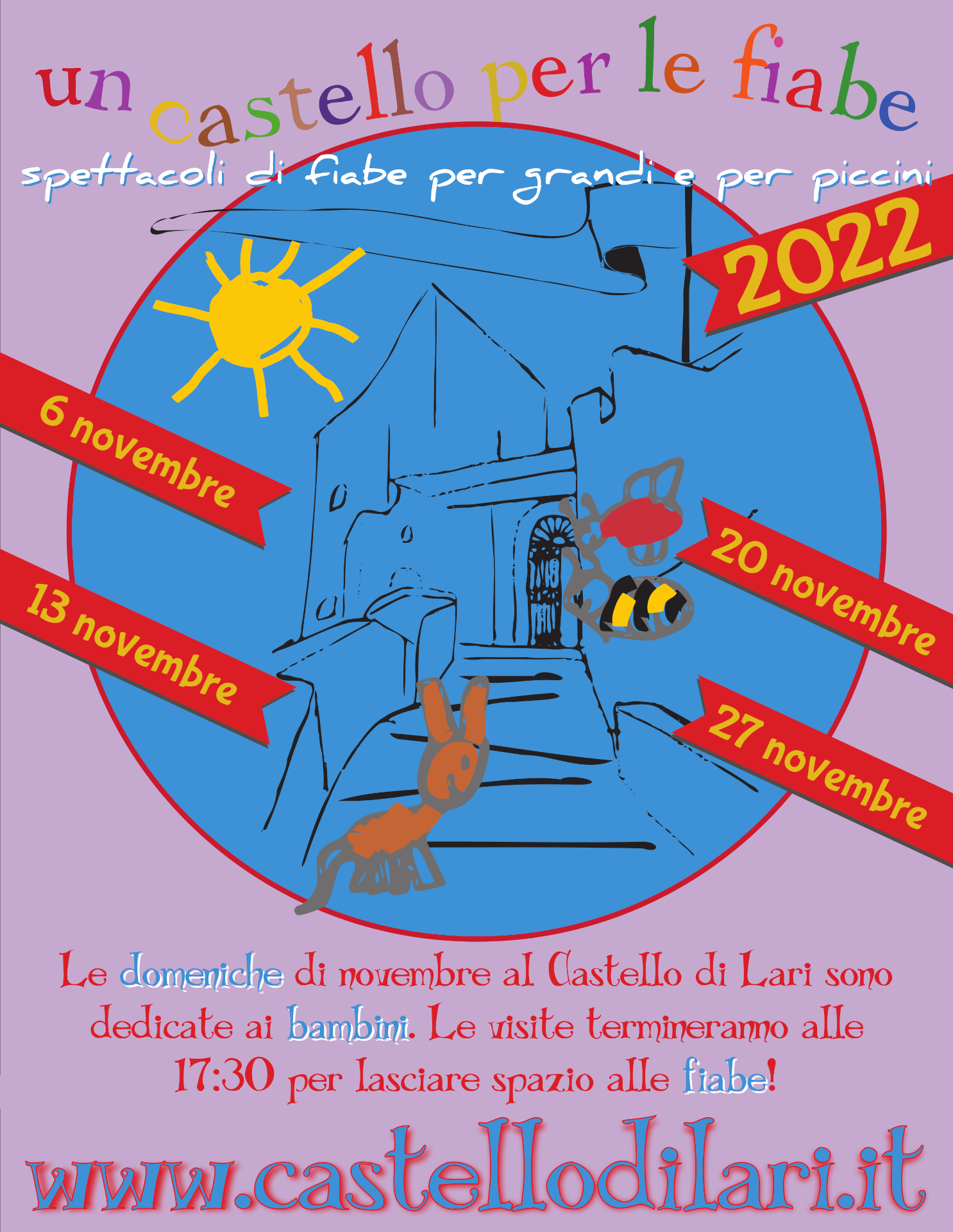 Edizione 2022 de "Un Castello per le fiabe", rassegna di fiabe inedite per grandi e piccini